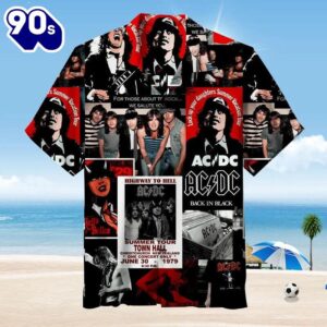 AC DC Album Collage Hawaiian Shirt