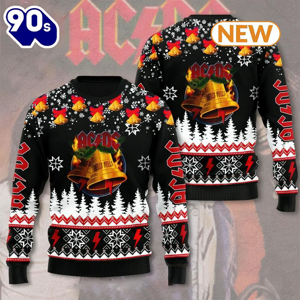 AC DC Bell Ugly Sweater AC DC Bell Ugly Sweater