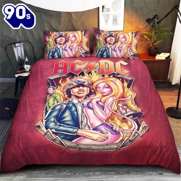 AC DC Cosplay Bedding Set Quilt Decor Home
