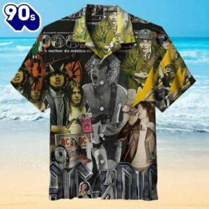 AC DC Rock and Roll Legends Hawaiian Shirt