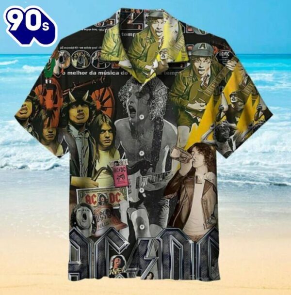 AC DC Rock and Roll Legends Hawaiian Shirt