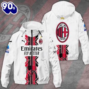 AC Milan 3D Windbreaker Jacket…