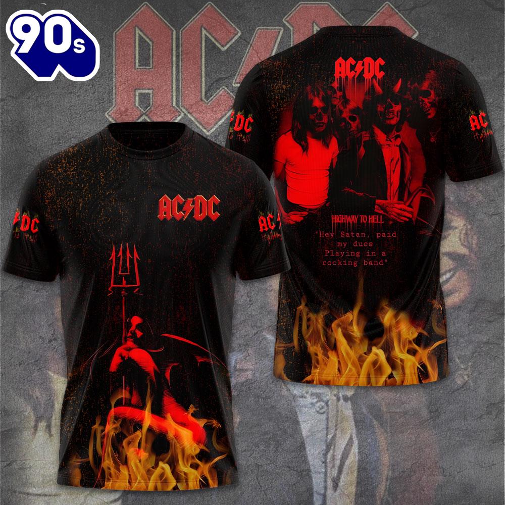 ACDC 3D Apparel Trend For Man And Women Rock Music 3D Shirt ACDC 3D Apparel Trend For Man And Women Rock Music 3D Shirt