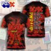 ACDC 3D Apparel T-shirt For Fans Rock Music 3D Shirt