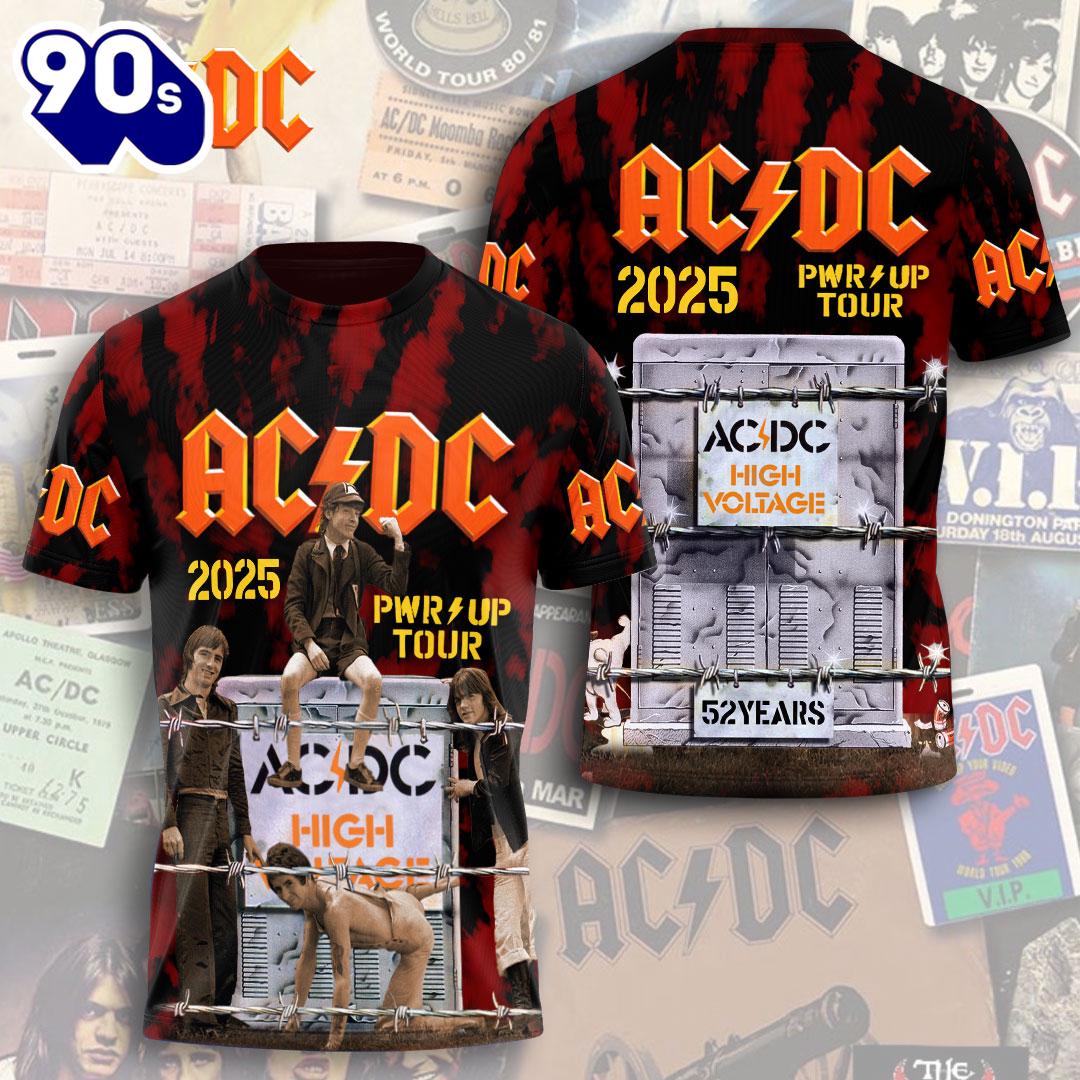 ACDC 3D Apparel T-shirt Gift Fans Rock Music 3D Shirt ACDC 3D Apparel T-shirt Gift Fans Rock Music 3D Shirt