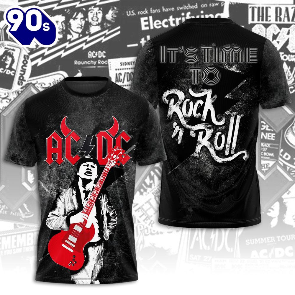 ACDC 3D Apparel  T-shirt Trendding Rock Music 3D Shirt ACDC 3D Apparel  T-shirt Trendding Rock Music 3D Shirt