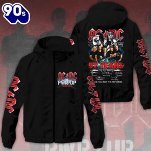ACDC 3D Windbreaker Jacket For…