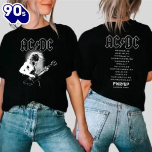 ACDC Angus Electric Pwr Up Europe Tour 2025 T-shirt For Fans