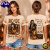 ACDC Autumn Pumpkin Fall Back in Black Unisex 3D Shirt , Music New Shirt