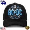 ACDC Black Ice Electric Blue Angus Silhouette Classic Baseball Cap, Music Fan Baseball Cap