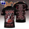 ACDC Breaking The Wall 2026 Tour Black Graphic T-Shirt