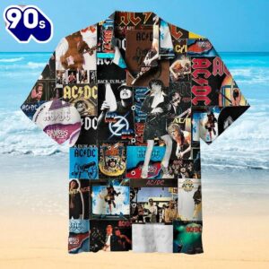 AcDc Collage Hawaiian Shirt