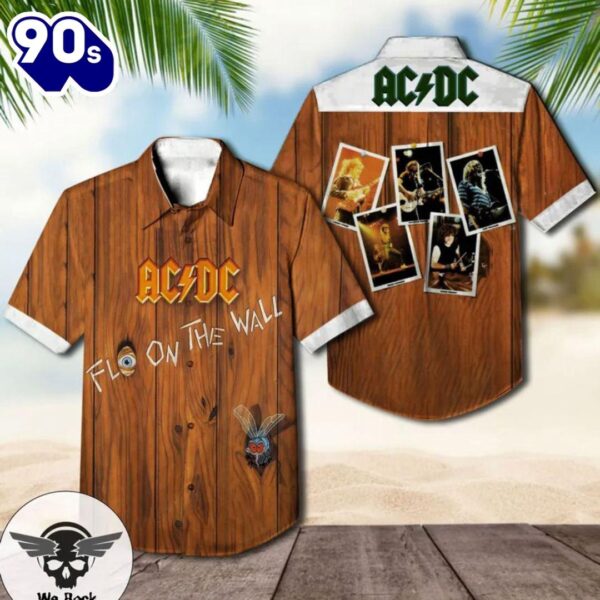 ACDC Fly on the Wall Vintage Hawaiian Shirt