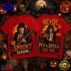 ACDC Halloween Devil Horns Moonlit Guitar Spooky Season 3D Shirt , Music New Design T Shirt