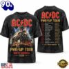 ACDC Heavy Metal Express Power Up Tour 2026 Vintage Graphic T Shirt, Viral 3D Music Tee