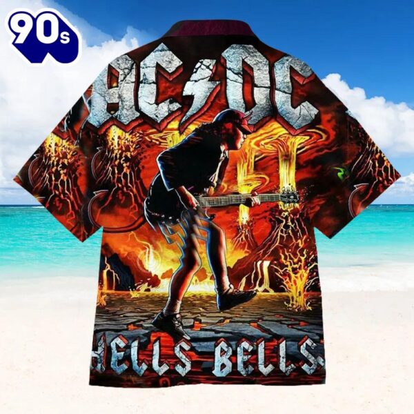 ACDC Hells Bells Blaze Hawaiian Shirt