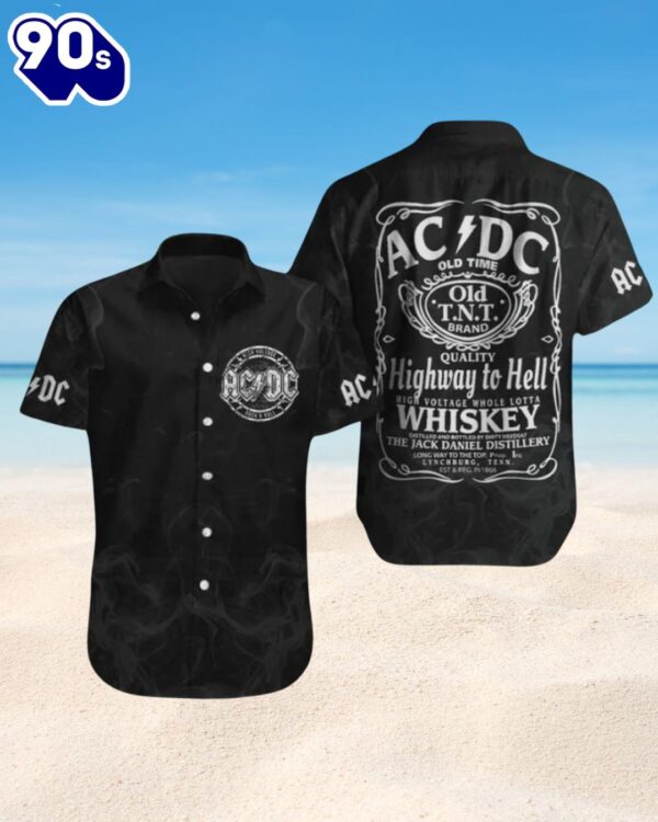 ACDC Highway to Hell Whiskey Hawaiian Shirt