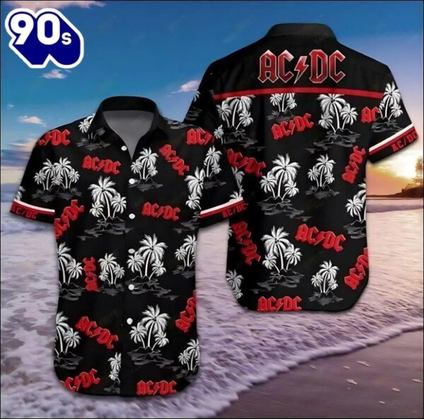ACDC Island Thunder Black Hawaiian Shirt