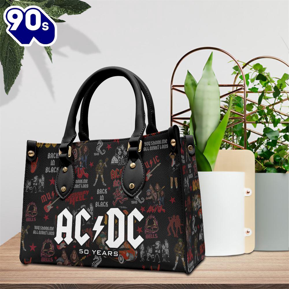 ACDC Member Tour Music 2024 Leather HandBag Gift For Christmas ACDC Member Tour Music 2024 Leather HandBag Gift For Christmas