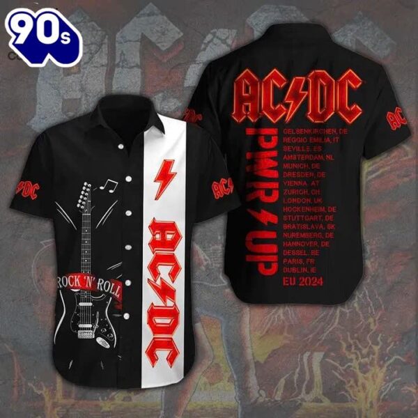 ACDC Power Up Tour 2024 Hawaiian Shirt
