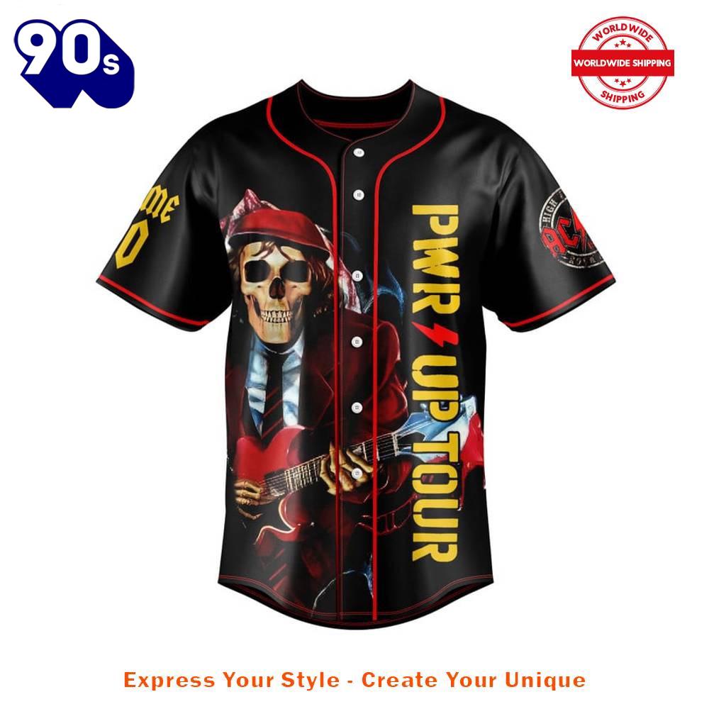 ACDC Power Up Tour 2025 Baseball Jersey ACDC Power Up Tour 2025 Baseball Jersey