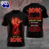 ACDC PWR UP Tour 2026 Back Print Dates Unisex T-Shirt