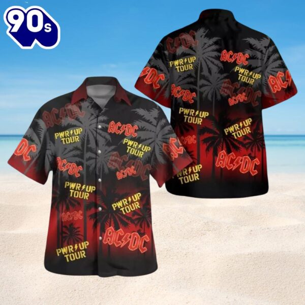 ACDC PWRUP Tour Palm Hawaiian Shirt