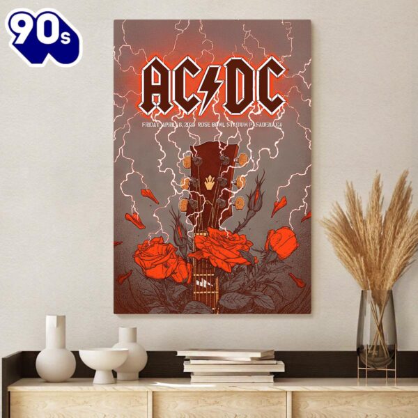 ACDC Rectangle Canvas For FansNew Trend 2025