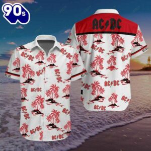 Acdc Red Hawaiian Shirt