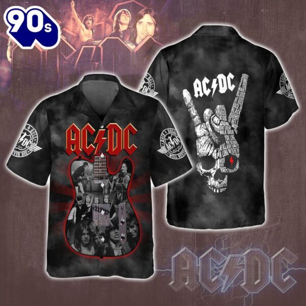 ACDC Rock Anthem Hawaiian Shirt