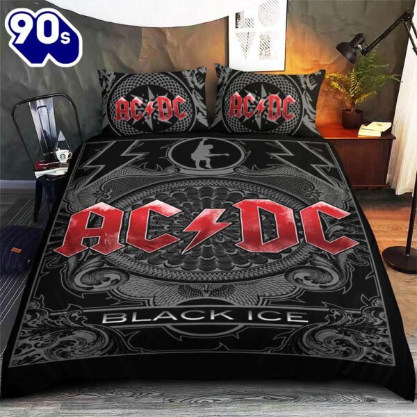 ACDC Rock Bands 3D Duvet Cover Quilt Bedding Set Decor Home