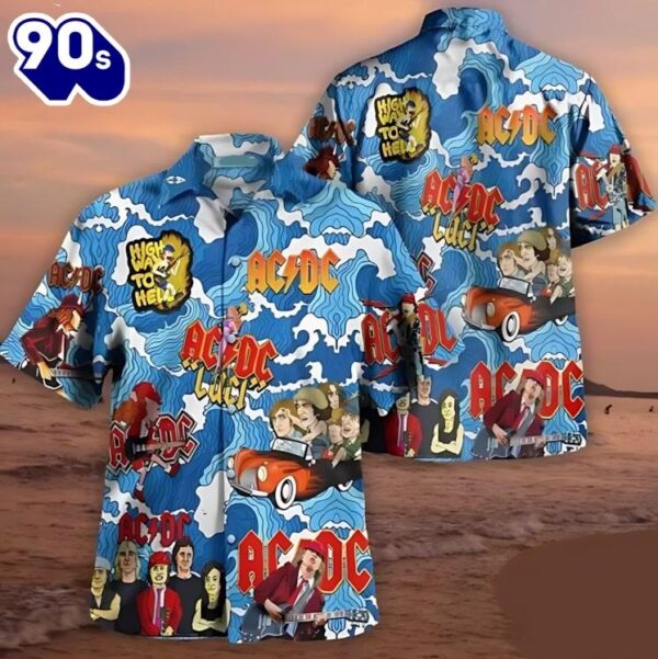 ACDC Rock Out in Style Hawaiian Shirt