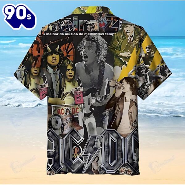 ACDC Skull Bandana Hawaiian Shirt