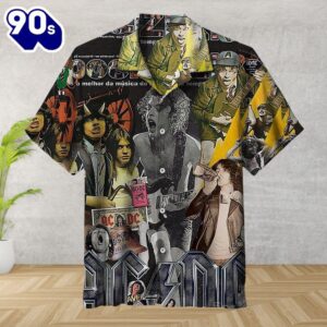 ACDC Skull Bandana Hawaiian Shirt