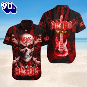 ACDC Skull Power Up Hawaiian…