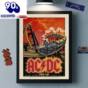 ACDC Texas PWR Up Tour North America 2025 Arlington And T Stadium On April 14 2025 It Is A Long Way To The Top Devil Train Canvas