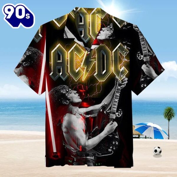 ACDC Thunderstruck Hard Rock Hawaiian Shirt