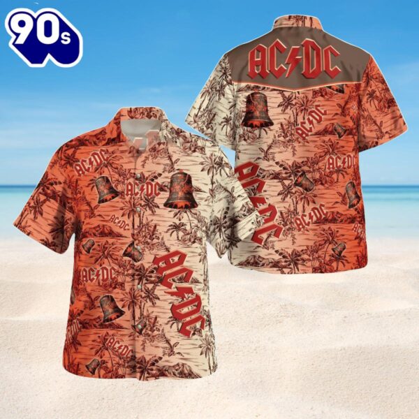 ACDC Tropical Hells Bells Hawaiian Shirt