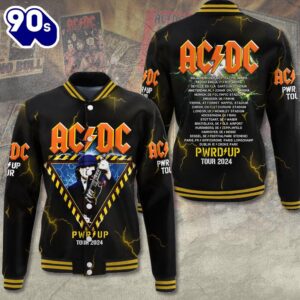 ACDC Varsity Jacket Tour Music 2024 Shirt Gift Xmas