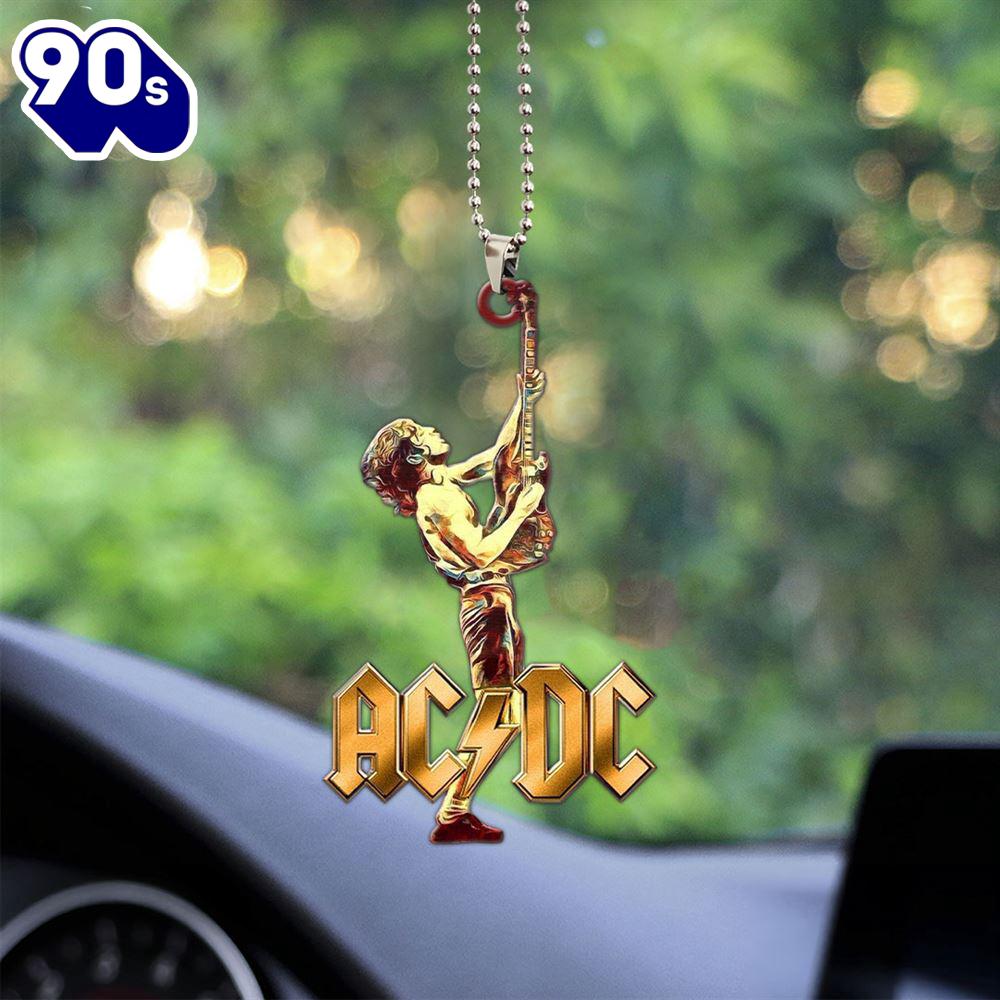 ACDC x Angus Young Custom Shape 1-sided Acrylic Car Ornament  Christmas Day ACDC x Angus Young Custom Shape 1-sided Acrylic Car Ornament  Christmas Day