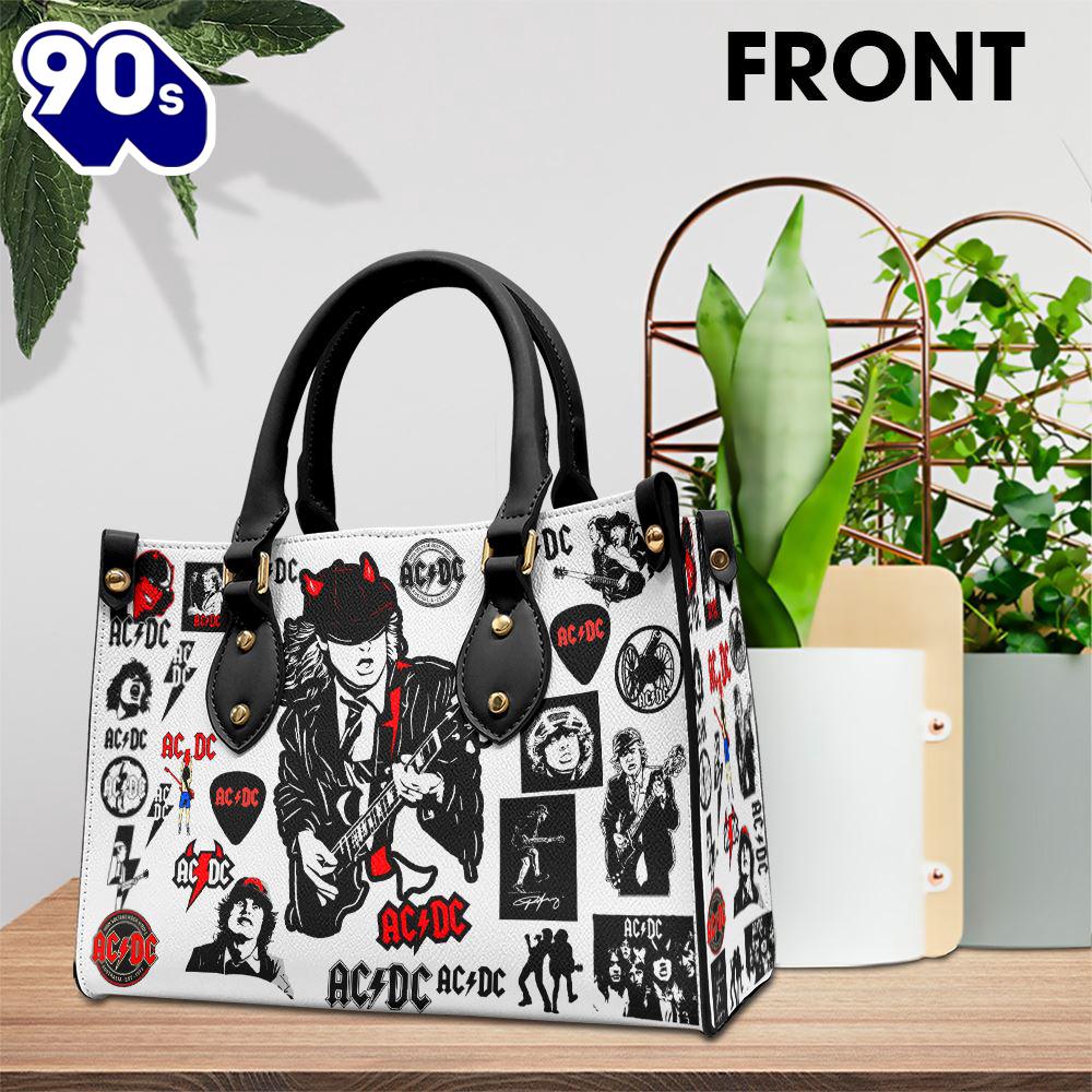 ACDC x Angus Young Leather HandBag Gift For Christmas ACDC x Angus Young Leather HandBag Gift For Christmas