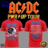 ACDC x Houston Texans Power Up Tour 2026 Red T Shirt, Viral 3D Music Tee