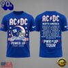 ACDC x New York Giants POWER UP TOUR 2026 T Shirt, Sport Trend 3D Shirt