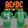 ACDC x Philadelphia Eagles POWER UP TOUR 2026 Newest T Shirt, Viral 3D Music Tee