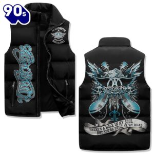 Aerosmith 2D Sleeveless Jacket Merry Chrisrtmas – Music Sleeveless Down Jacket