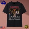 Aerosmith 56 Years 1970 2026 Signatures Graphic Rock T Shirt, Trending Music 2D Tee