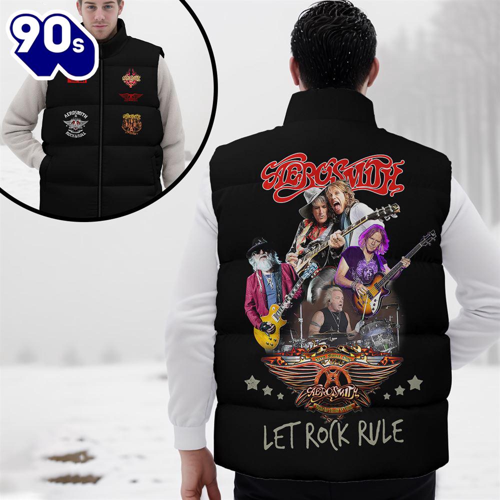 Aerosmith Band Music 2D Sleeveless Jacket - Music Sleeveless Down Jacket Aerosmith Band Music 2D Sleeveless Jacket - Music Sleeveless Down Jacket