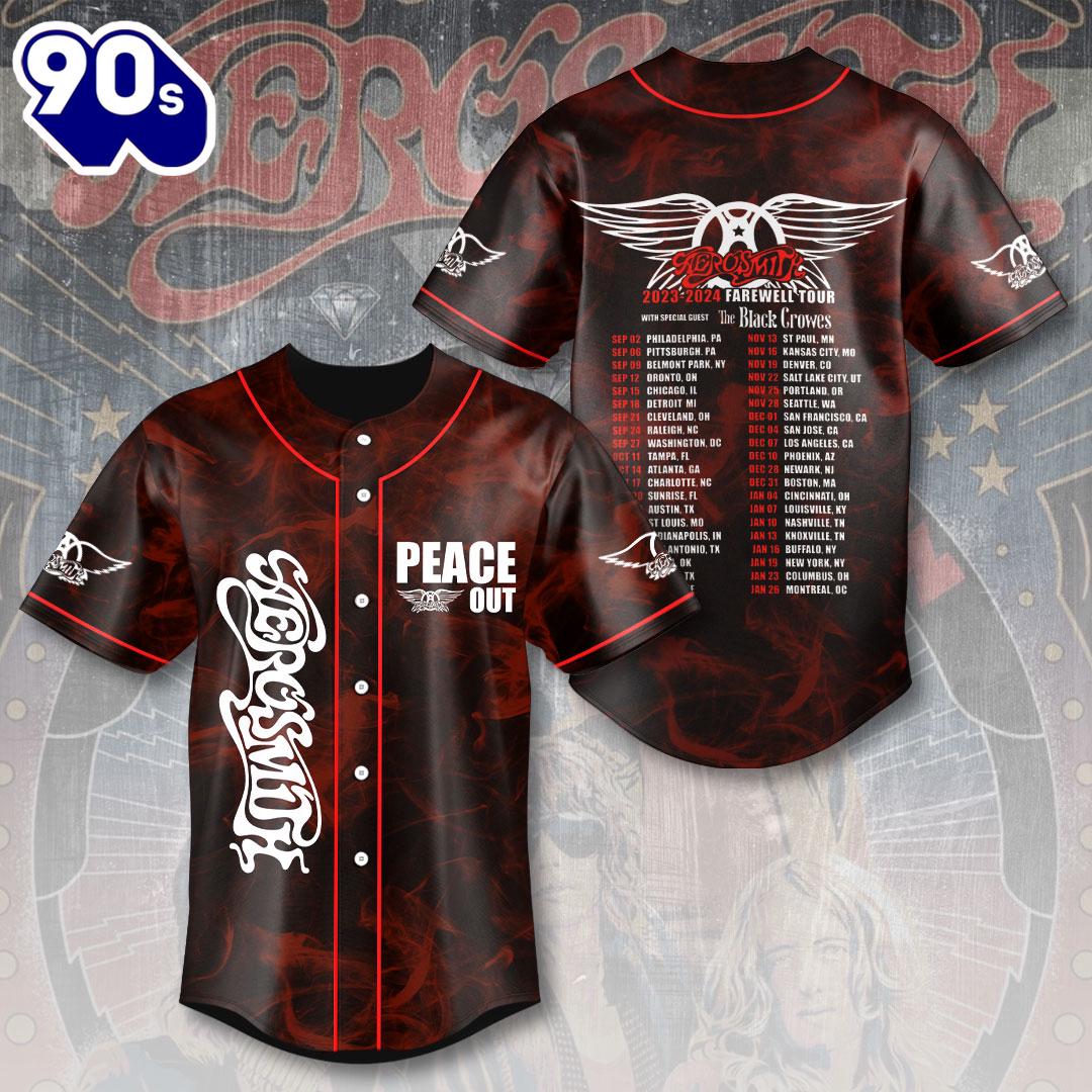 Aerosmith Baseball Jersey Aerosmith Baseball Jersey