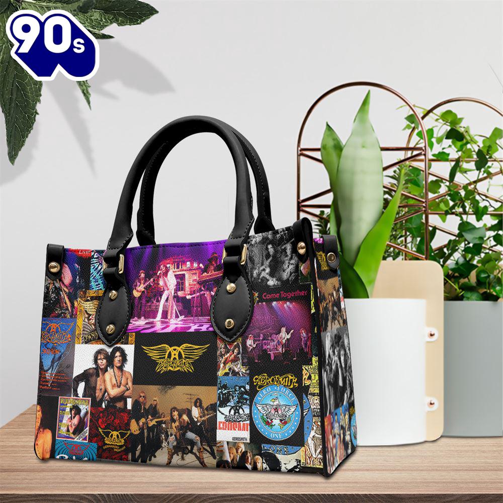 Aerosmith Best Of Song Leather HandBag Gift For Christmas Aerosmith Best Of Song Leather HandBag Gift For Christmas