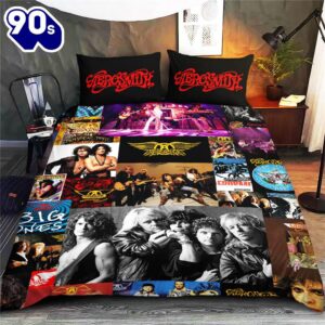Aerosmith Christmas For Fans Bedding Set Decor Home